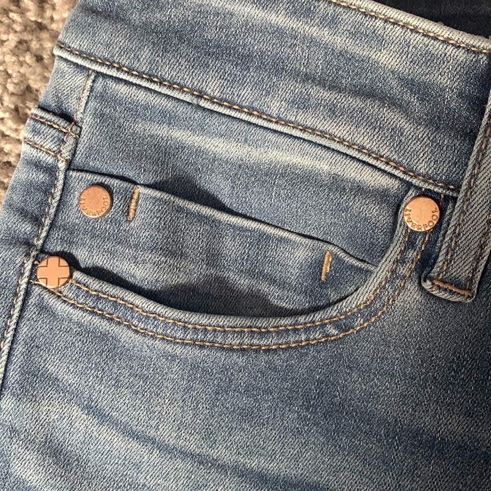 Liverpool Jeans Company Medium Blue Cropped Flare Jeans - Picture 5 of 16